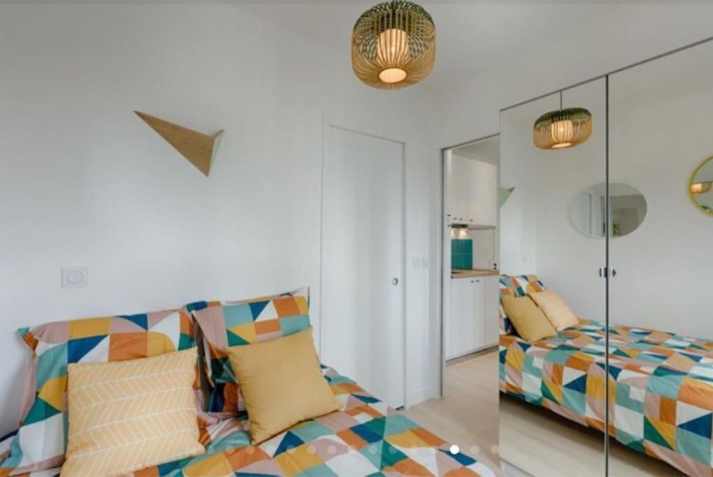 Ferienwohnung Charmant 2 Pieces Calme Et Cosy Paris Exterior foto